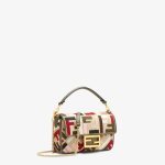 Baguette Mini Canvas Bag With Multicolor FF Embroidery - Image 2